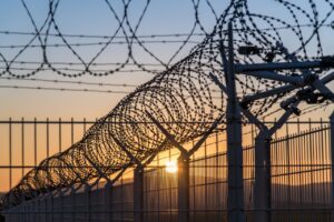 insulation, prison, wire, barbed wire, the sky, the sun, freedom, the end of the, the prisoner, penalty, crime, safety, distancing, dusk, prison, prison, prison, prison, prison