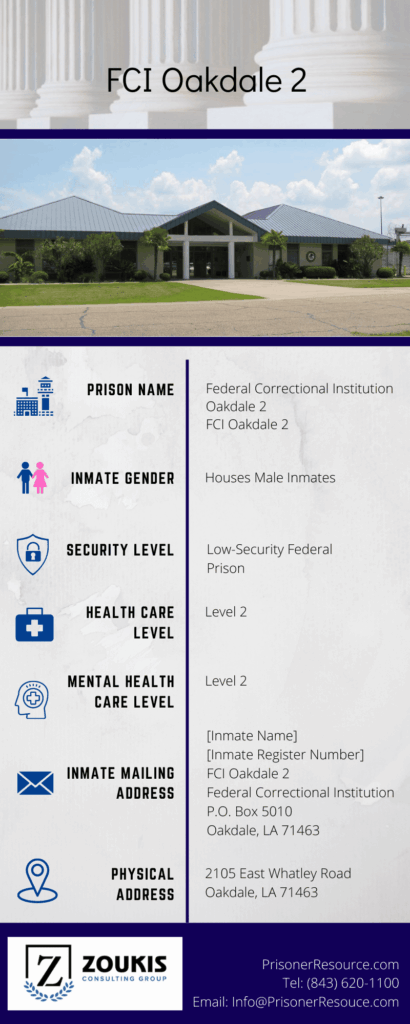 Fci Oakdale Ii Visitation Information for FCI Oakdale ii