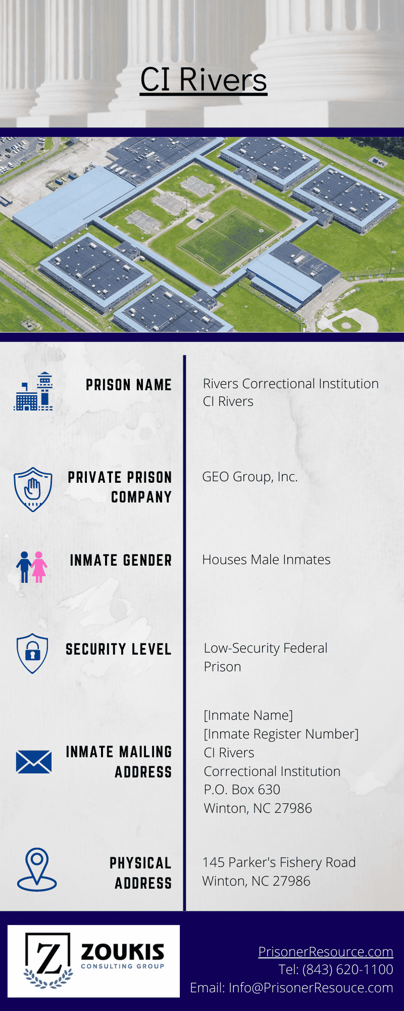 Rivers Correctional Institution | Rivers Correctional Facility Visitation Information for CI Rivers