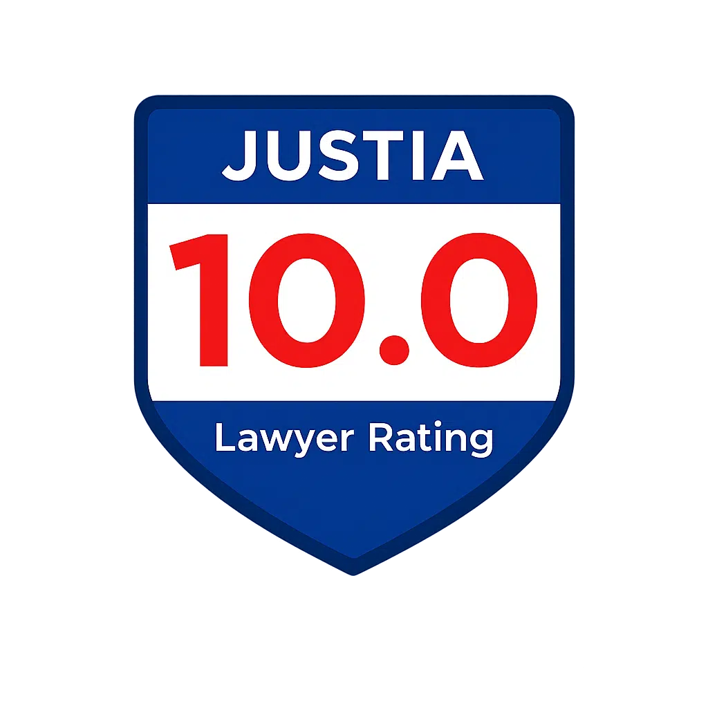 elizabeth franklin best awards Justia 10.0 Lawyer Rating badge.